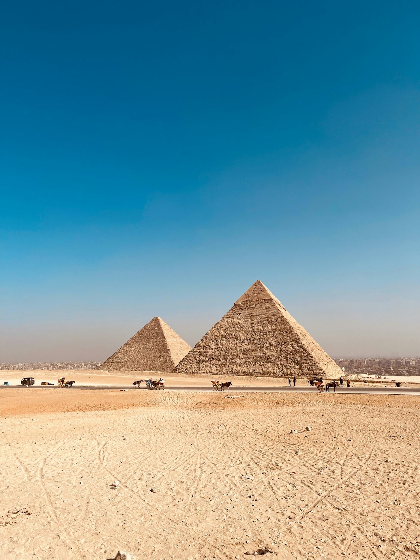 The pyramids of Giza