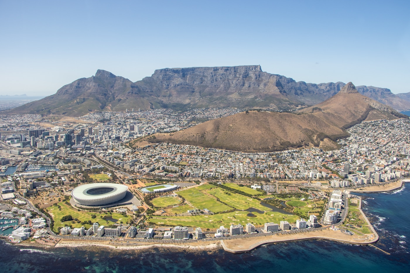 Table Mountain and the Cape Town coastline